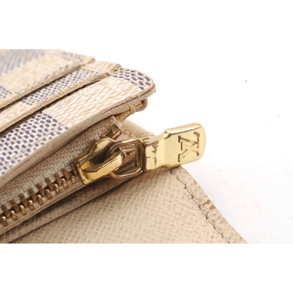 Auth Louis Vuitton Damier Azur Portefeuille Sarah Long Wallet - Picture 4 of 11